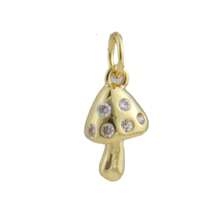 1 pieza Nuevo accesorio de joyería minimalista y creativo de cobre: Accesorio para copa de vino, seta, colgante DIY, pulsera, tobillera, collar, pendientes, dije para bolso