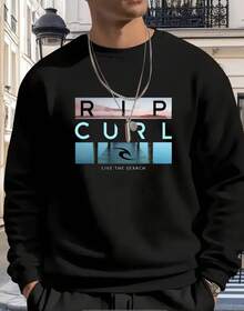 MEN'S SWEATER STYLE SWEATSHIRT 100% PREMIUM COTTON STYLISH - màu đen - Xem 1