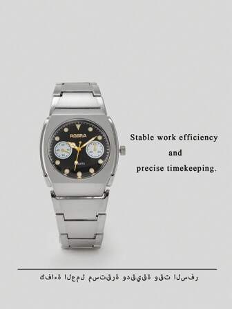 Montre Panda à 3 cadrans qui peut être associée à une montre à quartz stable pour les hommes et les femmes