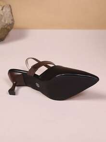 女士优雅高跟鞋，性感商务通勤婚礼派对超纤维皮革搭扣舒适浅口鞋，适合节日、婚礼、派对、办公室和户外，春夏季