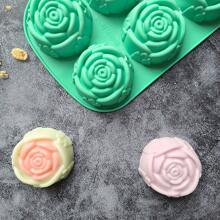 1pc/ Customized 6-Rose 340 Mousse Cake Mold French Dessert DIY Flower Baking Chocolate Ice Cube Soap Mold