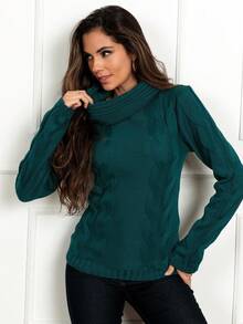 Women Sweaters - Verde Oscuro - Ver 7