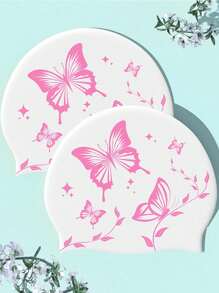 1pc Women Waterproof Non-Slip Large Size Swimming Cap, Suitable For Long Hair Adults, Swimming Equipment