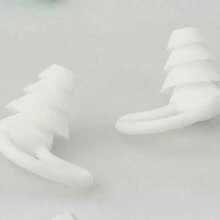 1对柔软硅胶防水耳塞，隔音效果好，游泳和户外活动佩戴舒适 - 彩色 - 查看 11