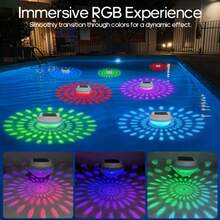 1pc Solar Powered Floating Light, LED Pool Floating Light, Suitable For Bathroom, Swimming Pool, Pond, Fountain, Party, Garden Decor - Multicolor - View 7