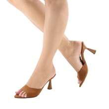 Sandália Tamanco Feminino Bico Fino Salto Taça 8cm Conforto com Elegância e Estilo