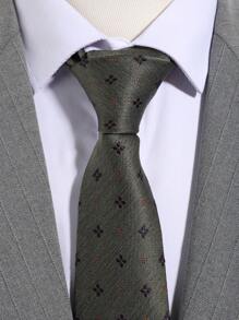 1pc Men's Fashion Floral Jacquard Pattern Necktie, Suitable For Suit, Formal Attire, Business, Wedding, Casual Occasions Men Necktie