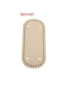 8.66 X 3.94 Inch Oval-Shaped Perforated Handbag Bottom Base, Faux Leather Lining, Suitable For Handbag, Shoulder Bag, Wallet Making Accessories, Wallet Making Materials, Handbag Structure, Crochet Texture - Multicolor - View 17