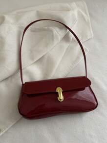 Bolsa de solapa de PU simple y casual. Apropiada para compras, monedero, estudiantes, mujeres jóvenes, mujeres de oficina. Perfecta para la oficina, la universidad, el trabajo, los negocios, los viajes al trabajo, las actividades al aire libre, los viajes y los picnics