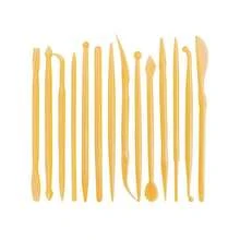 55 件陶瓷雕刻工具包，包括围裙、聚合物粘土工具、造型工具、细节雕刻笔、轮盘、7 个环形工具、陶器雕刻工具套件