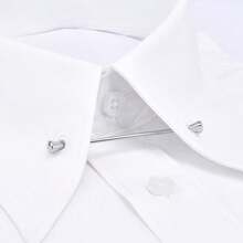 1 件男士衬衫领撑，商务领带配件，银色/金色/枪黑色领带夹，时尚珠宝 - 彩色 - 查看 3