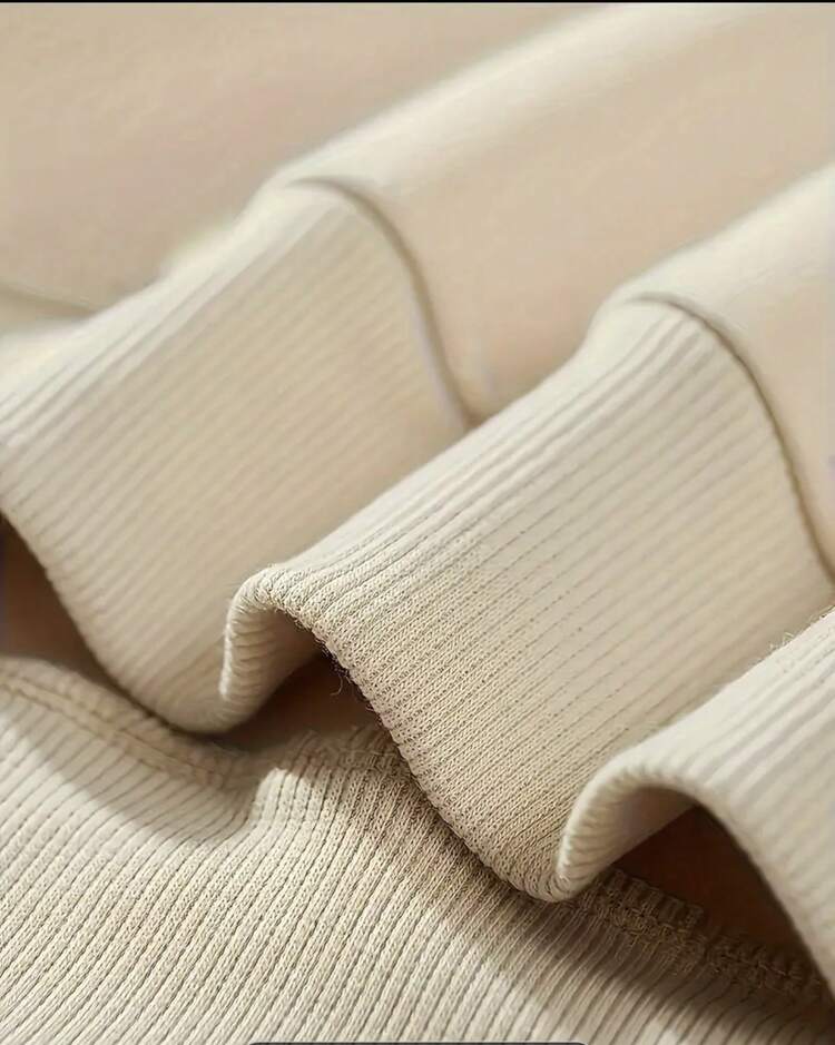 MEN'S SWEATER STYLE SWEATSHIRT 100% PREMIUM COTTON STYLISH - Màu Khaki - Xem 5