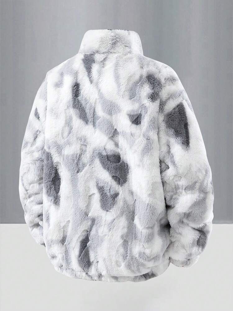 Modcrash Men's Coat, Streetwear Fashion Tie Dye Casual, Elastic