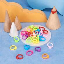 100/500 件/包塑料圆形底座，空白适用于 DIY 珠宝制作、工艺材料和配件