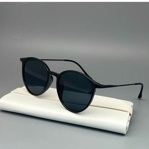 1 buc femei plastic retro clasic rotund ochelari de soare la modă pentru drumeții accesorii de vacanță ieșire ținută în aer liber plajă vacanță la mare și cadou pentru familie și prieteni