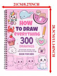 Libro para colorear ABC: Colorea talla grande de 100 animales, aves, vehículos, frutas, juguetes y alfabetos, Libro para colorear, páginas para colorear, vuelta al colegio, útiles escolares - Multicolor - Ver 12