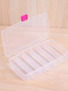 发夹和首饰收纳盒，5 个隔层，6 个隔层，用于美容化妆和美发工具、橡皮筋夹和发饰的收纳盒，带扣便携式分格盒，情人节女士收纳盒，旅行必需品，返校宿舍收纳