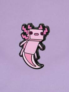 1PC Cute Hexagonal Salamander Enamel Brooch Pixel Animal Brooch Suitable As A Gift For Friends - DL120 - View 5