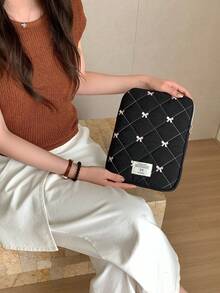 蝴蝶结笔记本电脑内袋适用于 iPad/ 10/11 英寸、13/14 英寸、15/15.6 英寸，可爱笔记本电脑包 - 彩色 - 查看 17