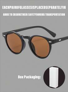 新款男女通用圆框橡胶底时尚眼镜，搭配时尚海洋色镜片，兼具设计感与实用性，深受欧美名流青睐。