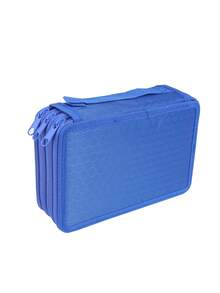 1 túi đựng bút chì 3 lớp, túi đựng đồ dùng học tập đơn giản di động cho trường trung học phổ thông & văn phòng, hộp đựng bút chì, túi đựng bút chì, cặp đi học - Màu tím hoa cà - Xem 22