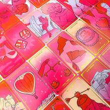 Feminine - Modern Romance Tarot Collection - "The Final Rose" Deck With Gold-Accented Playing Cards For Sorority Bonding Nights - Multicolor - View 5