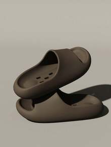 شبشب حمام أحادي اللون ذو قاعدة ناعمة ،جاف بسرعة ، للارتداء والانزلاق ، مريح للاستخدام المنزلي مانع للانزلاق