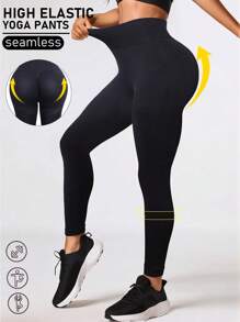 Pantaloni da yoga per donna, leggings senza cuciture, abbigliamento attivo estivo, pantaloni aderenti che valorizzano il lato B, vita alta, elasticizzati, leggings sportivi autunnali per allenamento