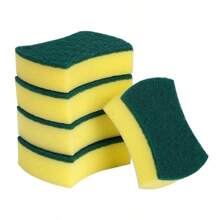 Heart & Smiling Face Multi-Functional Double Layer Temperature Sensitive Scrubbing Sponges. Cute & Powerful Decontamination, Double-Sided Kitchen Sponge - Temperature Sensitive, Non-Scratch Cleaning Pad, Suitable For Dishes Etc. - Multi-Surface Sponge Holder, Fit For Modern Kitchen Sink, For Dish Cleaning(Random Color)