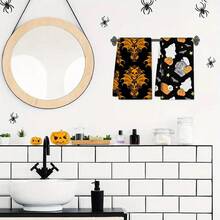 2/4 paños de cocina de Halloween, altamente absorbentes y decorativos, apropiados para decoración festiva, cocinar, hornear, regalos de inauguración de casa y limpieza - Multicolor - Ver 5