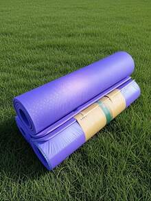 Esterilla de yoga bicolor, parte delantera suave y con rebote, parte trasera antideslizante, esterilla para pilates y fitness, almohadilla para picnic al aire libre, hecha de material TPE, inodora, resistente al desgarro, adecuada para yoga de señoras y entrenamiento en casa - Multicolor - Ver 9