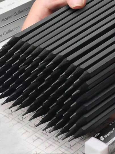 Black Wooden Pencils, Student-Use Lead Free HB Pencils, Exam-Suitable Pencils, Writing Pencils For Home, School, Back To School Season, Birthday Gift, Back To School Reward