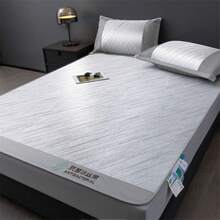 Cooling Mattress Pads - Embroidery-nude Pink-striped - View 2