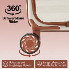 Valigia a tre pezzi - 20/24/28 pollici, innovativo design di apertura frontale + portabicchieri pieghevole, materiale ABS, lucchetto TSA, ruote universali a 360°, valigia da viaggio per famiglie