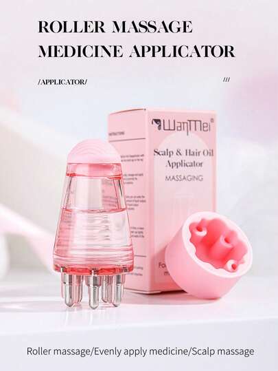 CTZIHGAO 1pc Mini Scalp Applicator Brush - Portable Liquid Applicator With Soft Silicone Bristles, Precisely Apply Hair Serums, Oils And Nourishing Treatments, Lightweight Scalp Massager To Nourish Roots And Care For Scalp, Ideal Hair Oiling Tool For Men And Women, Easy To Use, Travel-Friendly, Suitable For Hairstyling, Hair Care, Travel, Hair Products, Hairstyling Tools, Hairstyling Accessories, Barbers, Barbershops, Hair Salons