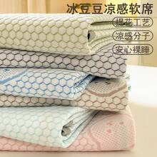 Cooling Mattress Pads - Little Ice Bear Blue-bed Sheet - View 1
