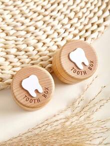 3D Carved Fairy Box, Wooden Tooth Fairy Box For Lost Teeth, Cute Tooth Holder For Boys Girls Children Birthday (Random Style) - Multicolor - View 4