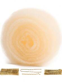 我们的海绵、发夹、发髻工具、发髻插入泡沫发棒、棕色发夹和发髻填充物专为造型师和表演者设计，易于修剪和造型，适合任何发型。这些发髻工具能够持久定型，无论是婚礼、舞蹈还是舞台表演。