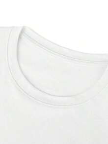 Made In Japan, Spring/Summer Cotton, Round Neck, Loose Fit, Versatile, Simple, English Print Short-Sleeve T-Shirt