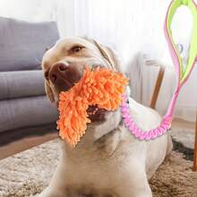 1 Piece Of Toy Suitable For Dogs That Love To Chew, Soft Plush Pulling Rope Tug-Of-War Pet Toy With A Handle - An Interactive Chewing Toy For Fun Play, Teeth Cleaning, And Training Exercises.