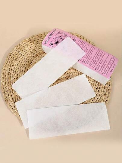 300/50/100片装一次性脱毛蜡纸，单次使用脱毛蜡纸，无纺布高密度脱毛蜡纸，无痛脱毛，适用于面部、眉毛、腿部、身体和比基尼部位