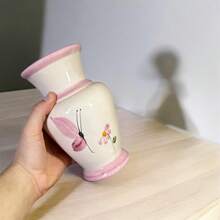 Ceramic Vase For Placing Flowers Made Of Ceramic Decoration - Rosa Borboleta - View 2