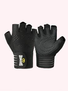 GOUNOD 1 para rękawiczek treningowych dla mężczyzn i kobiet, rękawice do podnoszenia ciężarów z doskonałą przyczepnością, lekkie rękawice do podnoszenia ciężarów, jazdy na rowerze, ćwiczeń, treningu, ciągnięcia, fitnessu, wspinaczki i wiosłowania, czarne rękawiczki, akcesoria do siłowni