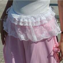 1 件系带荷叶边短款腰部配饰，可搭配牛仔裤、裙子、连帽衫、紧身裤、围裙 - 彩色 - 查看 4