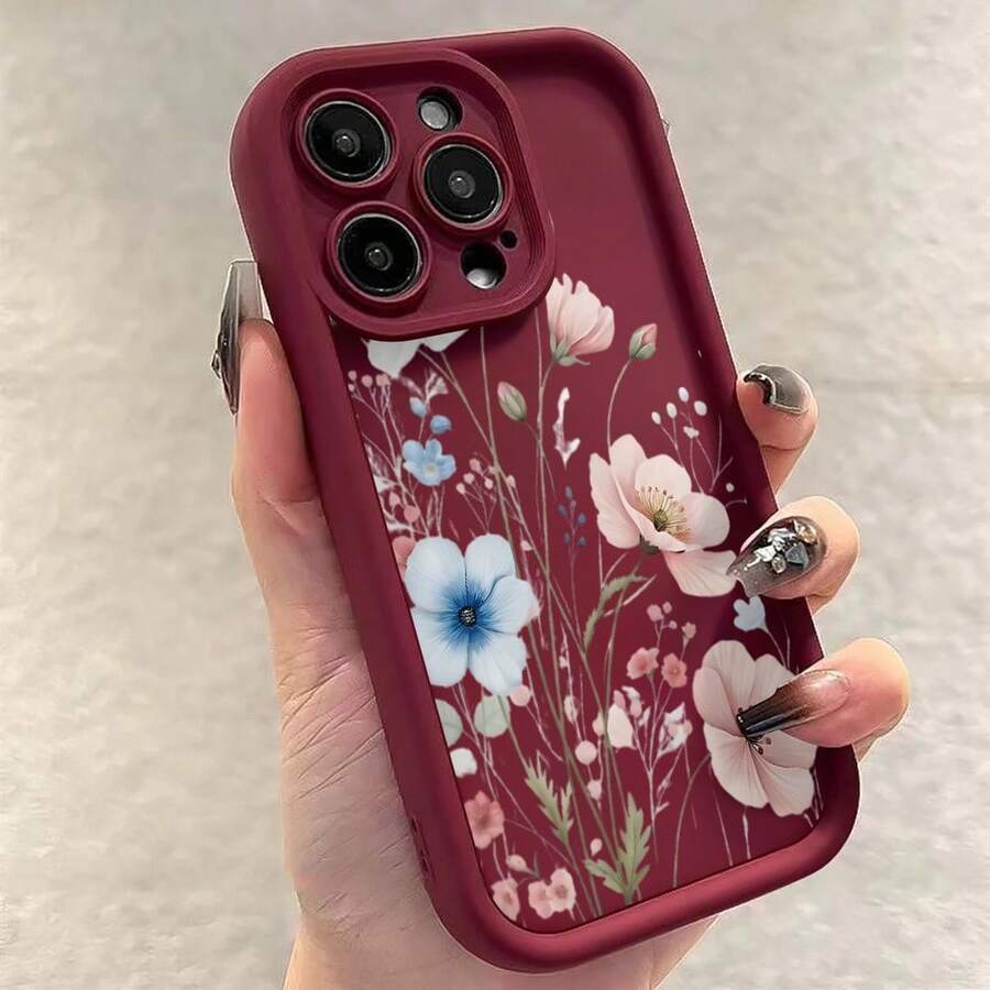 Funda para teléfono 1PC UniqueEye Ladder Teléfono móvil, Moderno y Completo, Antideslizante y Anticaída, TPU Suave Compatible con 11 12 13 14 15 16 Pro Pro Plus Series-Nuevo teléfono móvil de Moda y diseño - Colores mixtos 2 - Ver 1