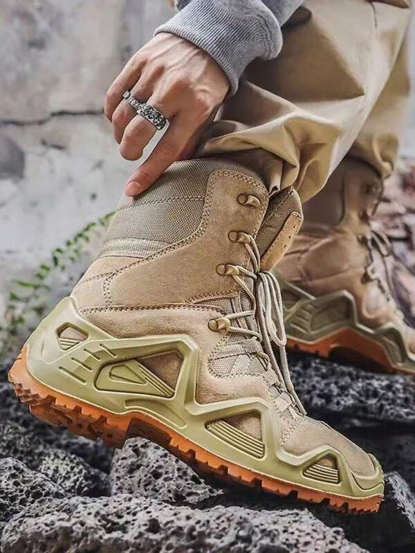 Men Climbing Boots