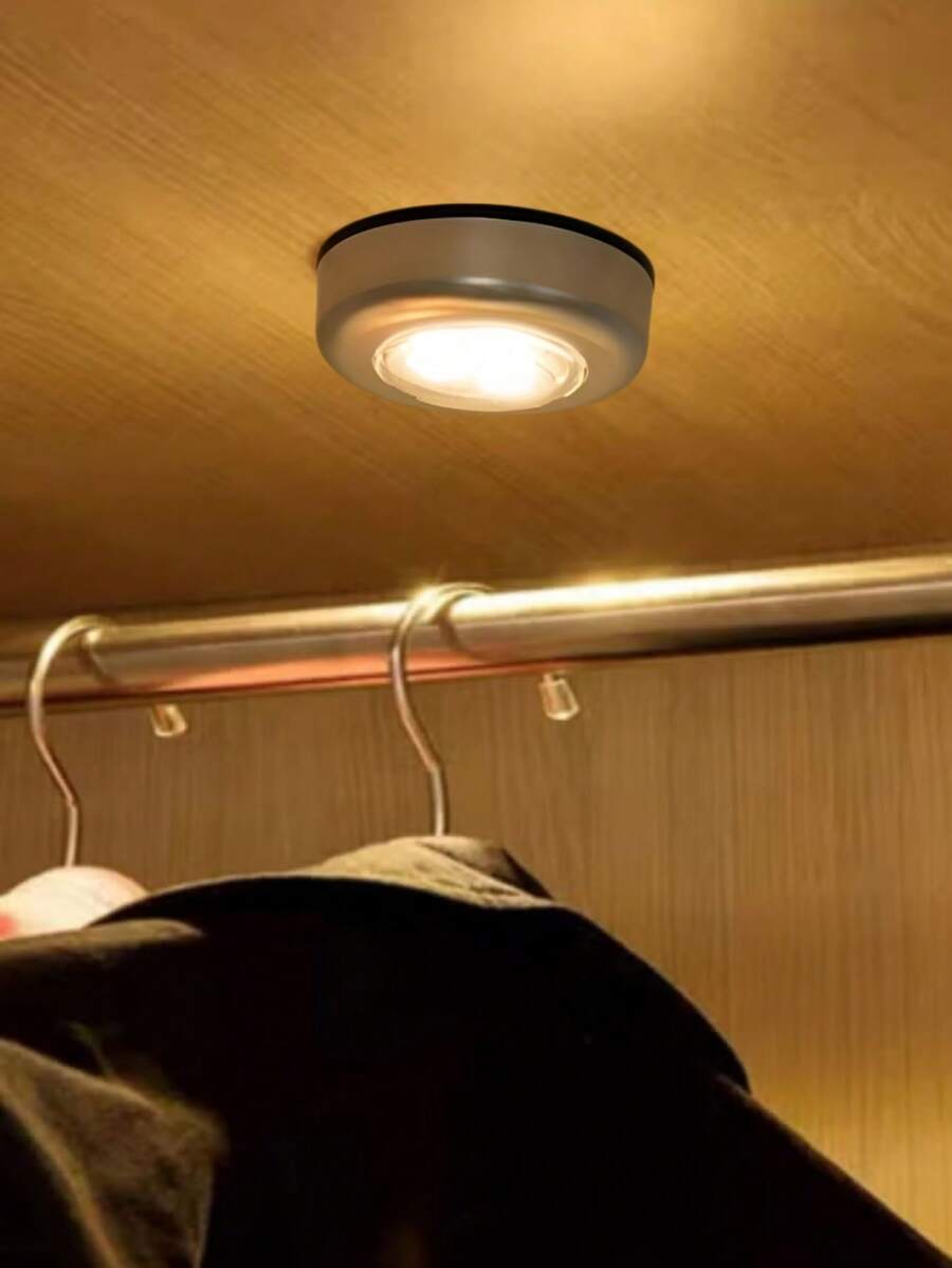 1 cái/4 cái/6 cái/10 cái Đèn tủ quần áo, Đèn ngủ phòng ngủ, Đèn vòi nước, Đèn LED dán giường, Đồ dùng ký túc xá sinh viên, Đèn vòi nước, Đèn khẩn cấp, Đèn tủ, Đèn đầu giường (Ánh sáng ấm, Ánh sáng vàng) - Màu vàng - Xem 1