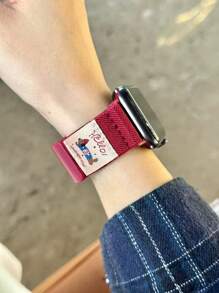 Stretchy Smartwatch Bands With Fun Dachshund Design & Strong Magnetic Clasp - Compatible With 38mm 40mm 41mm 42mm 44mm 45mm 46mm 49mm, Water-Resistant Solo Loop Sport Straps For Series 10/9/8/7/6/5/4/3/SE/Ultra (Women Men)