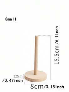 1个发圈收纳盒，发饰整理盒，发圈架，发圈收纳架，立式头发展示整理架，发圈整理架 - 實木色 - 查看 10