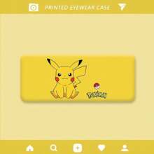 pokemon Pikachu Brillenetui, tragbar, anti-einklemmend, Brillenaufbewahrungsbox
